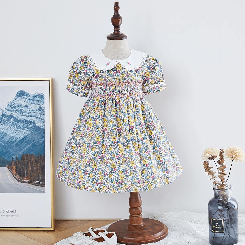 Hand smocked baby girls dresses and boutique girl clothes LeeyaRose