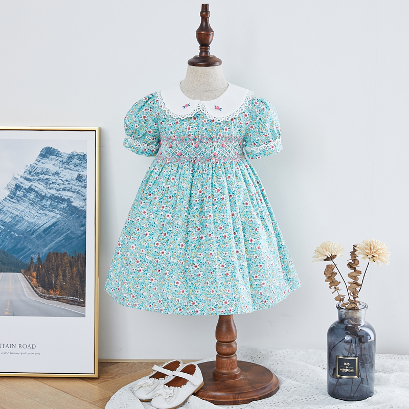 Ellabella Hand smocked girl dress