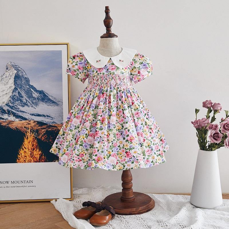 Isla - Floral Smocked Dress - LeeyaRose