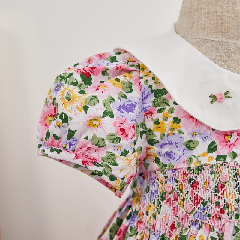 Isla - Floral Smocked Dress - LeeyaRose