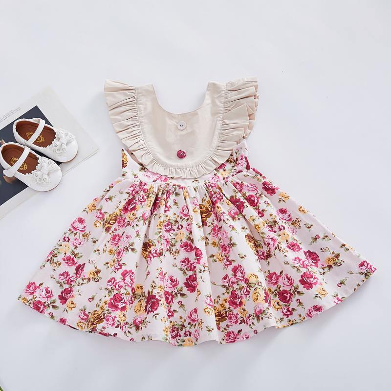 Pretty floral summer girl dress