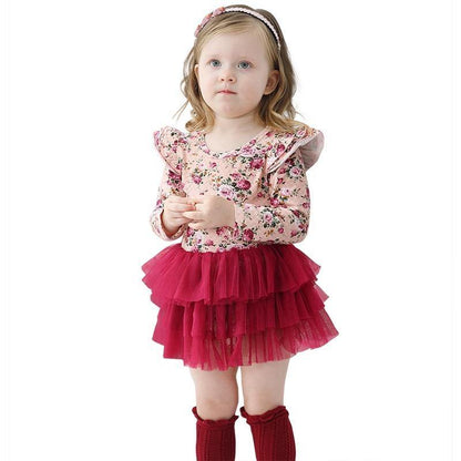 Red Rose Tutu Romper - LeeyaRose