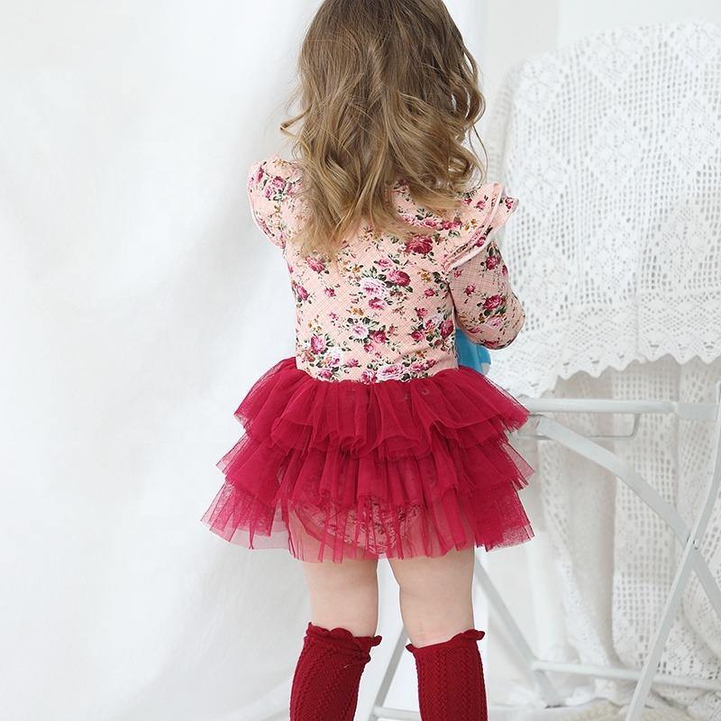 Red Rose Tutu Romper - LeeyaRose