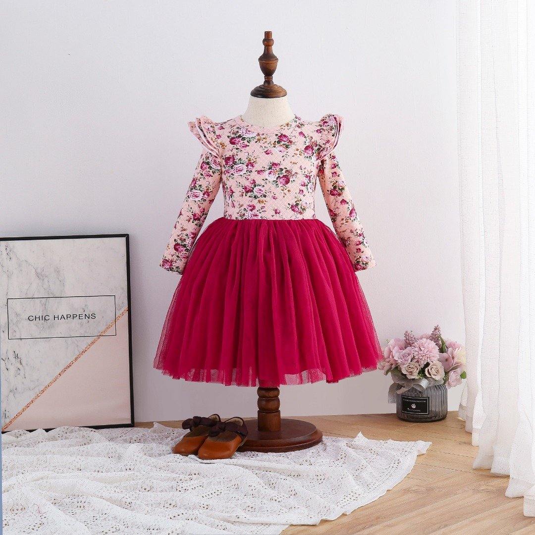 Red Rose Tutu Dress - LeeyaRose