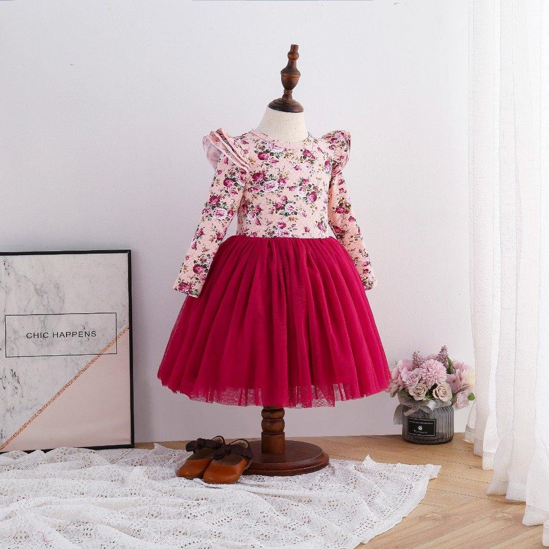 Red Rose Tutu Dress - LeeyaRose