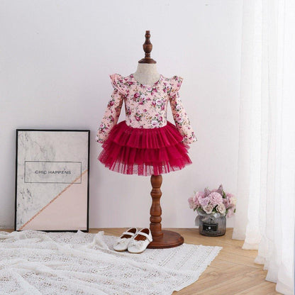 Red Rose Tutu Romper - LeeyaRose