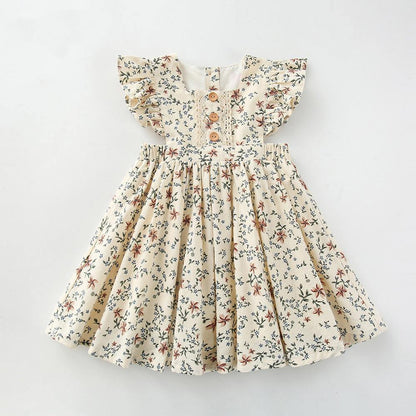 Pretty floral summer girl dress